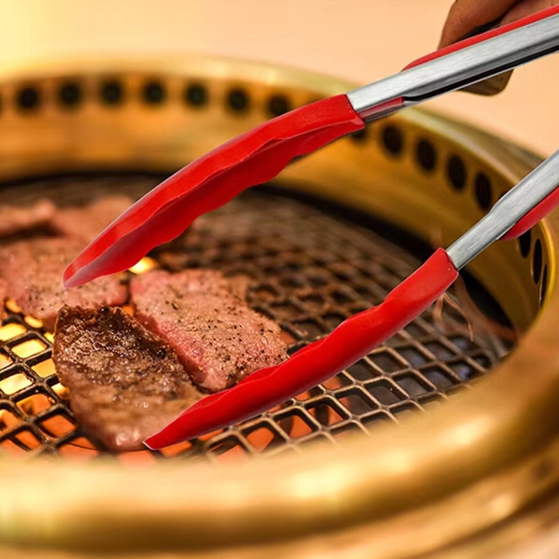 Salad Tools BBQ Gadgets Silicone Food Tong Cooking Tools - Tophatter Daily Deals