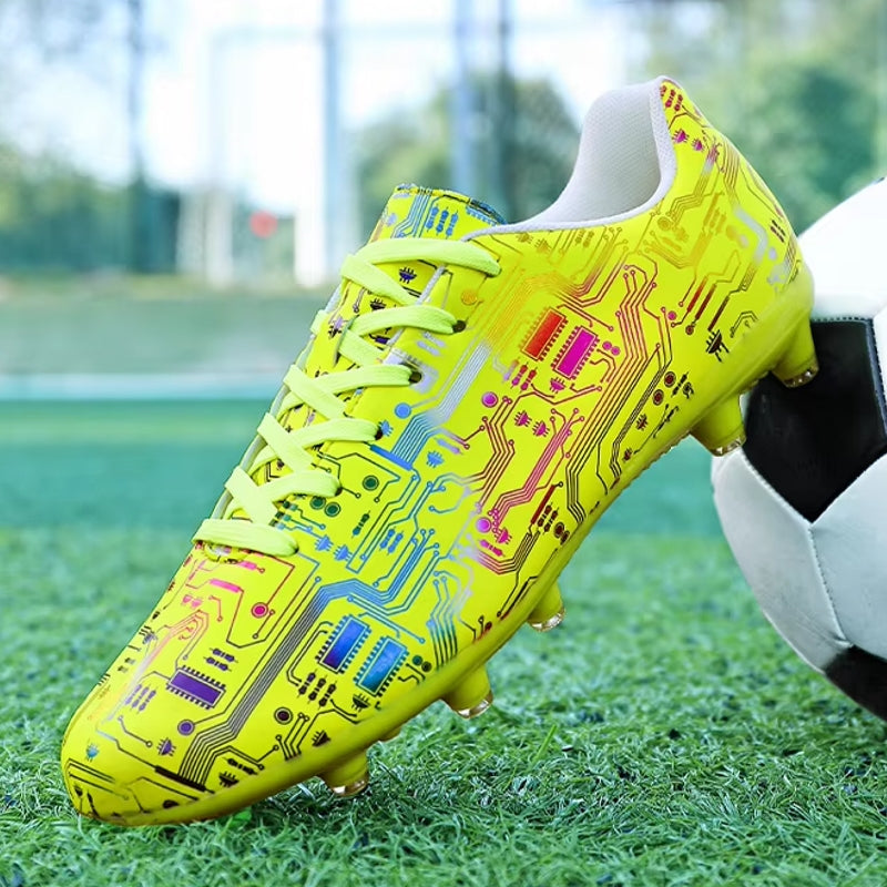 Unisex Ankle Football Boots Cleats Grass Training Soccer Shoes - Tophatter Daily Deals