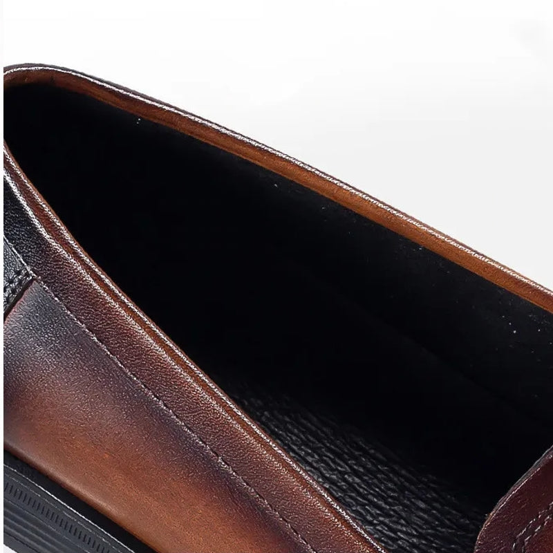 Summer Genuine Leather Oxford Dress Loafers Men Dresses Shoes - Tophatter Daily Deals