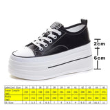 Women Chunky Leather Sneaker Loafer Shoes 8cm High Heel Sneaker - Tophatter Daily Deals