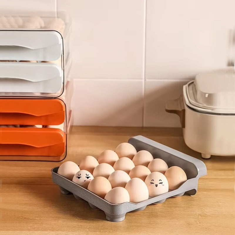 Double Drawer Egg Box - 32 Holes Kitchen Supplies - Tophatter Daily Deals