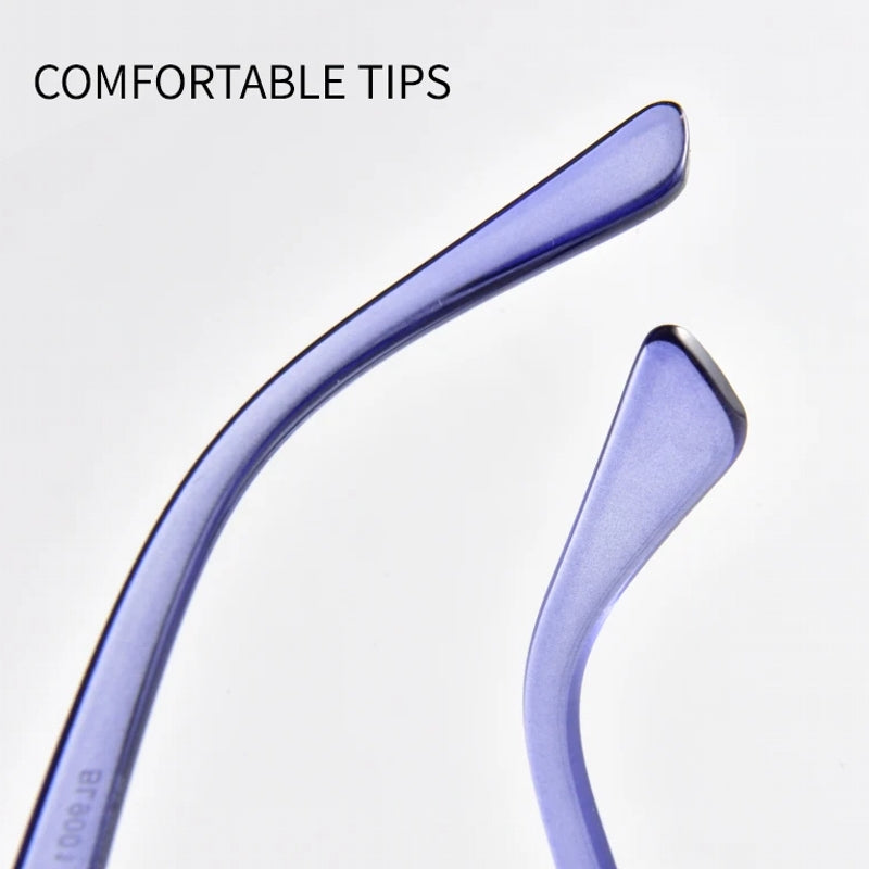 Retro square spring hinge anti-blue light reading glasses Sunglasses - Tophatter Daily Deals