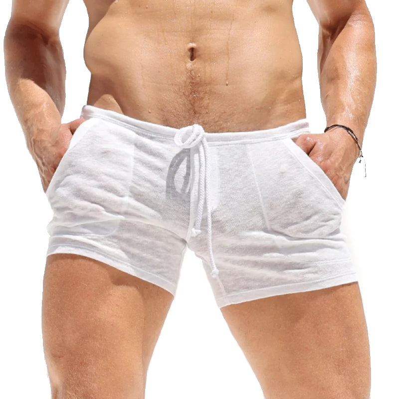Men Light Bamboo Knitted Home Shorts Men Briefs - Tophatter Daily Deals