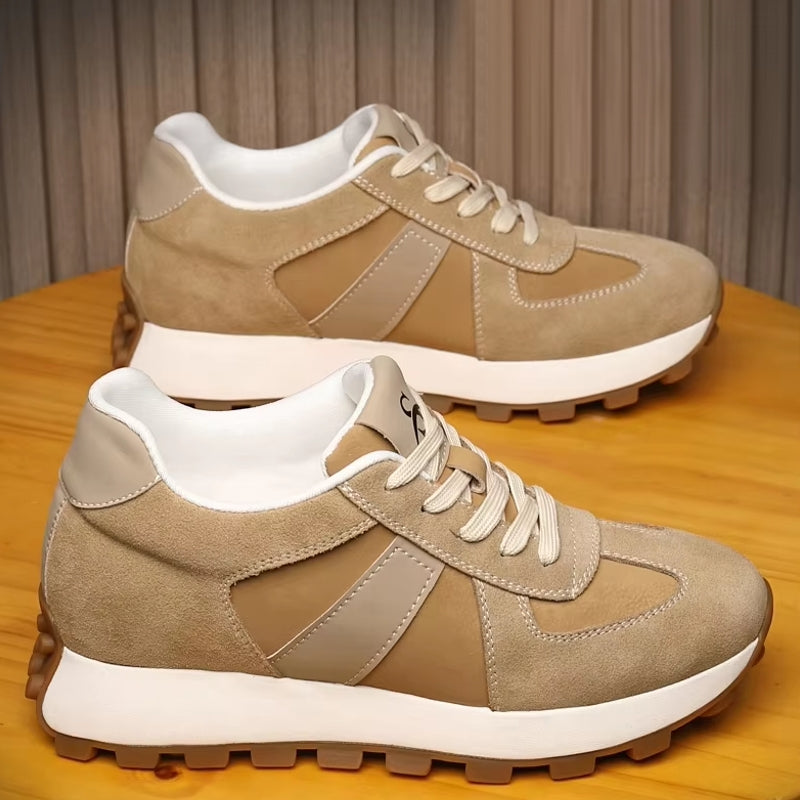 Cow Suede Leather Sneakers For Men Sport Shoes Men Sneakers - Tophatter Daily Deals