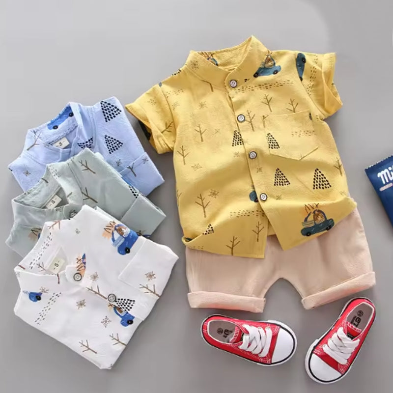 Summer Casual Clothes Set Top Shorts kids clothing - Tophatter Daily Deals