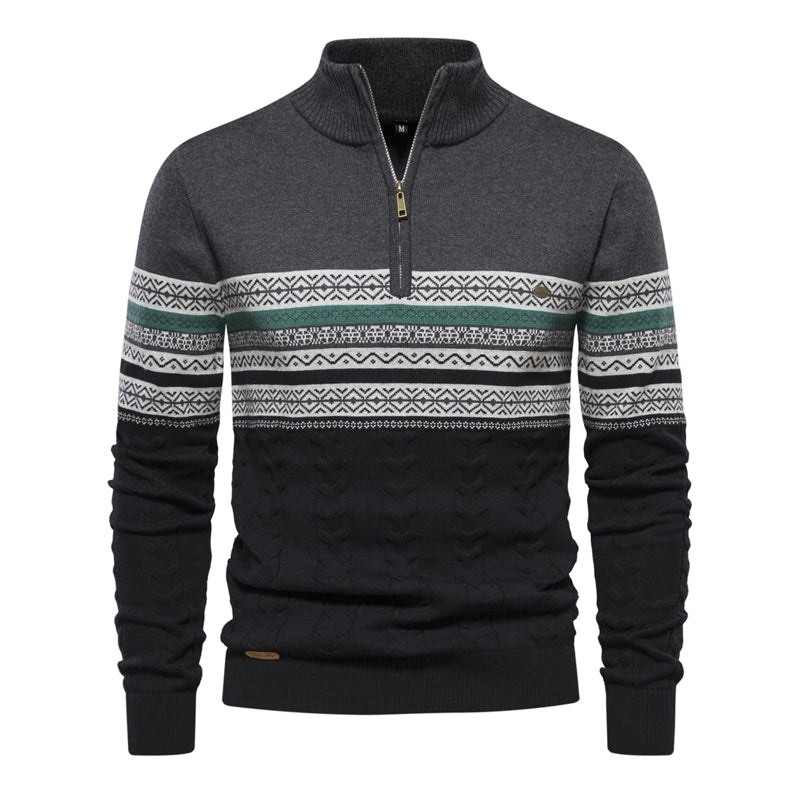 Ethnic Patterns Casual Men Sweater Grey Men Blouse - Tophatter Daily Deals