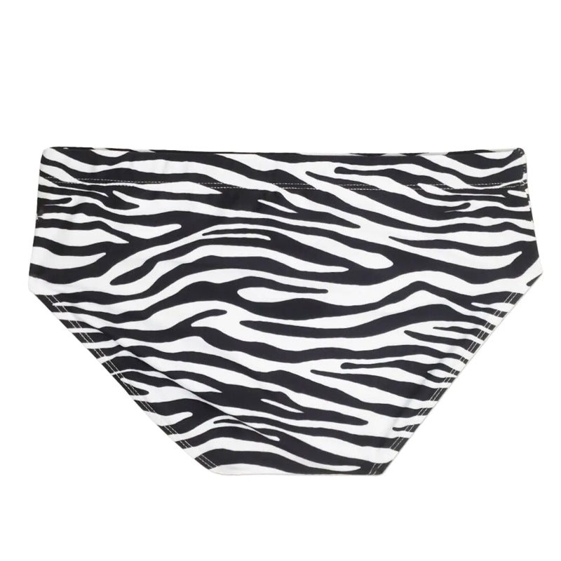 Men's Swim Briefs Zebra Printed Swimwear with Pad gifts Swimsuit - Tophatter Daily Deals