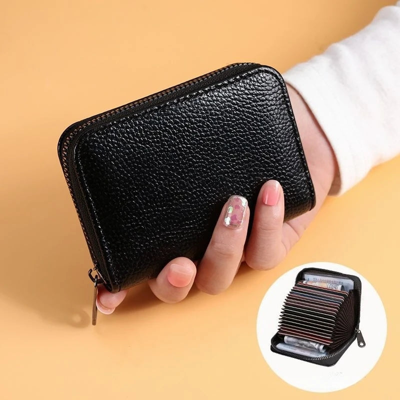 Accordion Style ID Driver License Card Holder Black 01 Wallets - Tophatter Daily Deals
