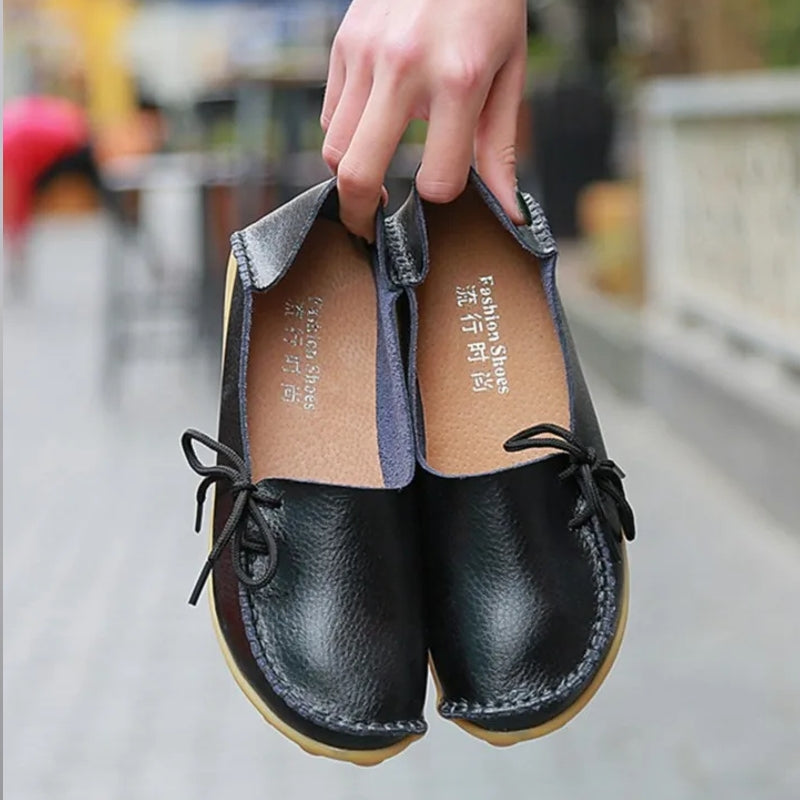 Women Shoes Slip On Bow Tie Flats Tennis Shoes Black Women Shoes - Tophatter Daily Deals