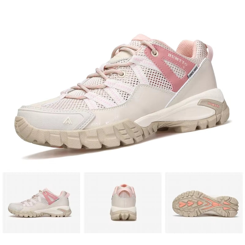 Hiking Shoes For Outdoor Climbing Camping Pink Men Sneakers - Tophatter Daily Deals