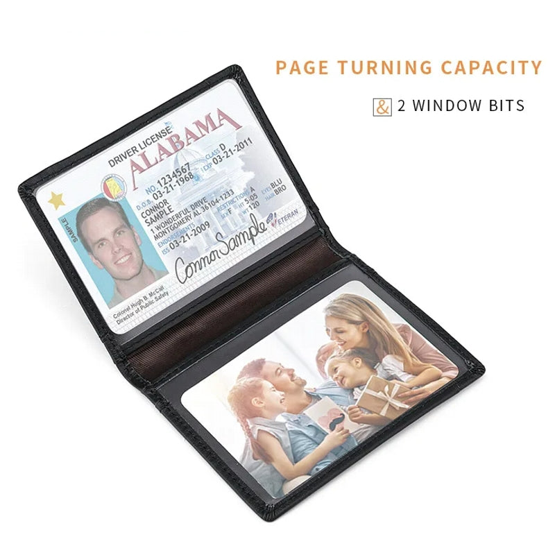 Super Slim Soft Wallet Genuine Leather Mini Credit Card Holder Wallets - Tophatter Daily Deals