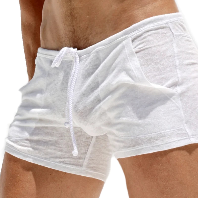 Men Light Bamboo Knitted Home Shorts Men Briefs - Tophatter Daily Deals