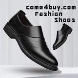 Formal Leather 6CM Elevator Shoes Men Dresses Shoes - Tophatter Daily Deals