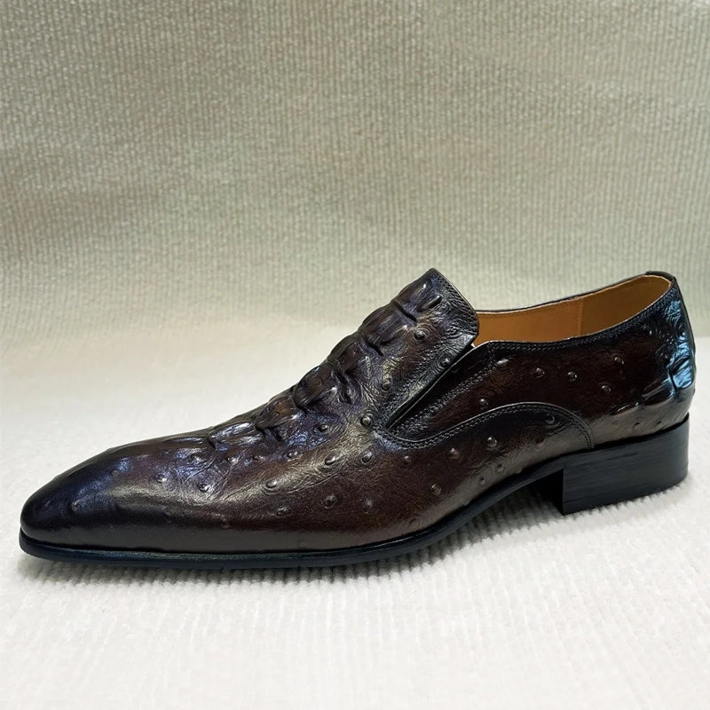 Formal Oxford Leather Python Pattern Men Loafers Men Shoes - Tophatter Daily Deals