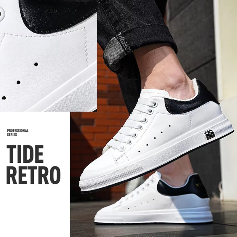Elevate Your Style and Comfort Leisure Sport Shoes 6cm Men Sneakers - Tophatter Daily Deals