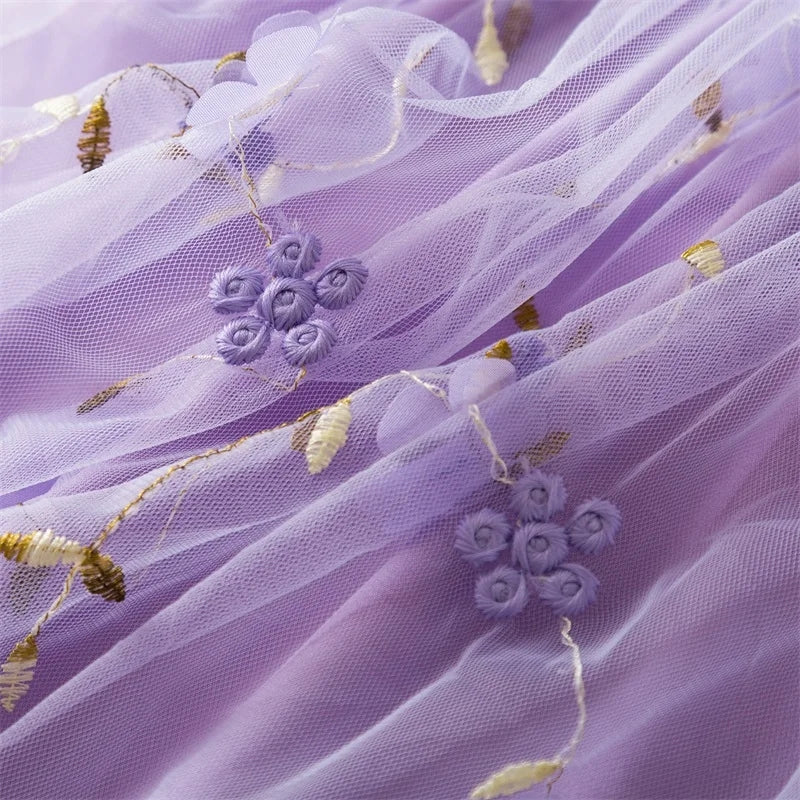 Summer Cute Girls Sequined Purple Princess Dress kids clothing - Tophatter Daily Deals