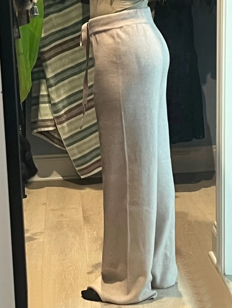 Loose Wool Knitted Wide-leg Trousers for Women Pants - Tophatter Daily Deals