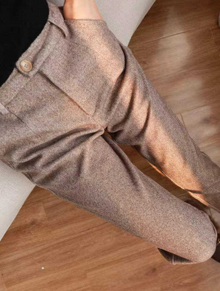 Women Harem Pencil Woolen Pants Jumpsuits & Pants - Tophatter Daily Deals