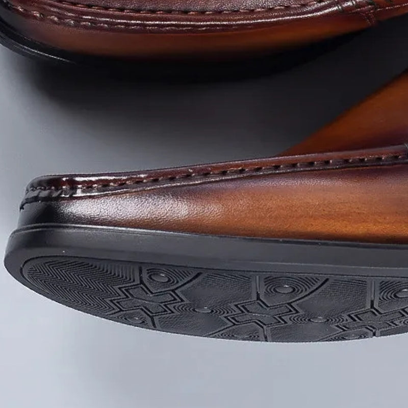 Summer Genuine Leather Oxford Dress Loafers Men Dresses Shoes - Tophatter Daily Deals