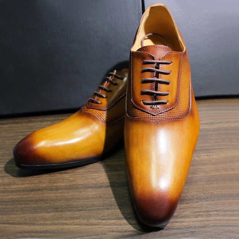Classic Men's Pointed Toe Oxford Shoes Men Dresses Shoes - Tophatter Daily Deals