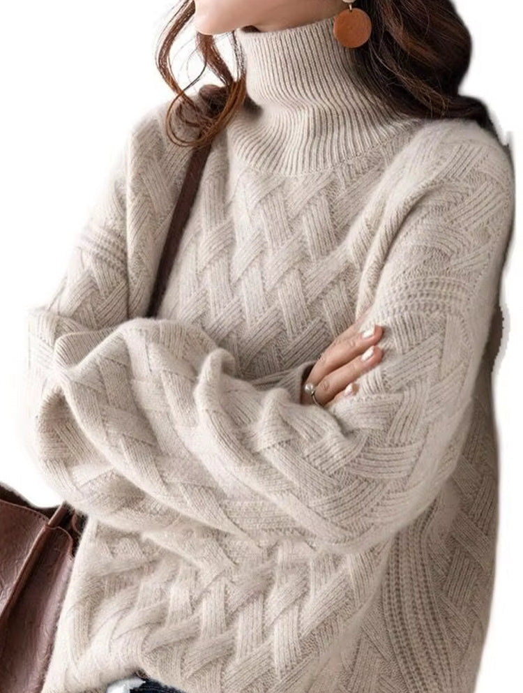 Women Loose Sweater Winter Long Sleeve Blouse Blouses - Tophatter Daily Deals