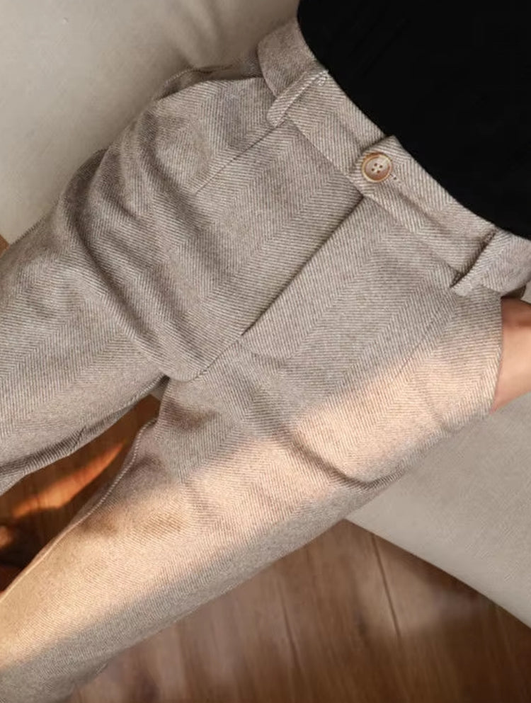 Women Harem Pencil Woolen Pants Jumpsuits & Pants - Tophatter Daily Deals