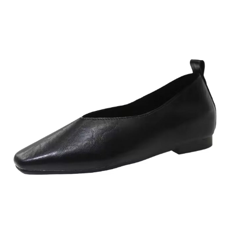 Grade Silver Loafers Casual Gold Pumps Square Toe Black Women Shoes - Tophatter Daily Deals