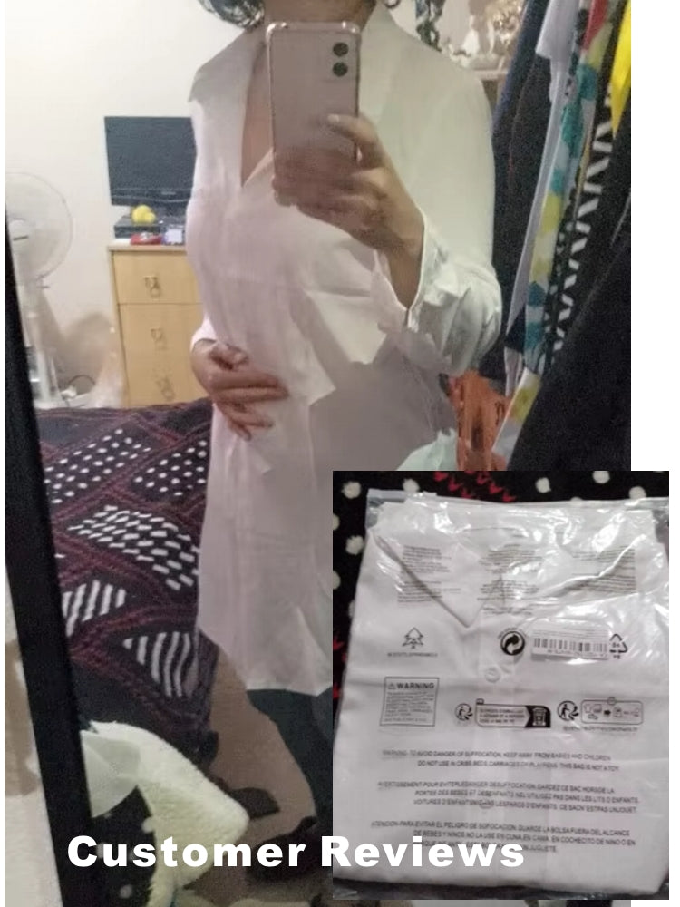 Fashion Long Solid Shirt Women Blouse Blouses - Tophatter Daily Deals