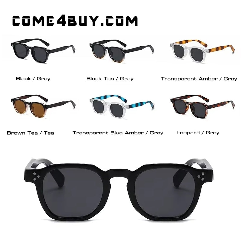 Fashion Vintage Rivet Oval Sunglasses Sunglasses - Tophatter Daily Deals