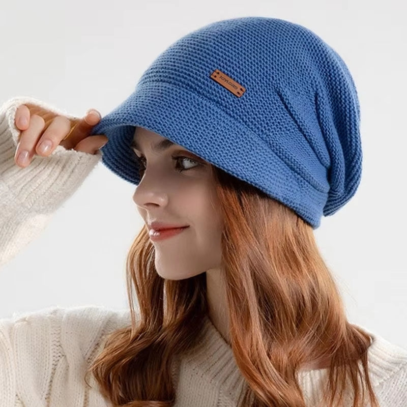 Winter Soft Plush Knitted Hat Cap - Tophatter Daily Deals