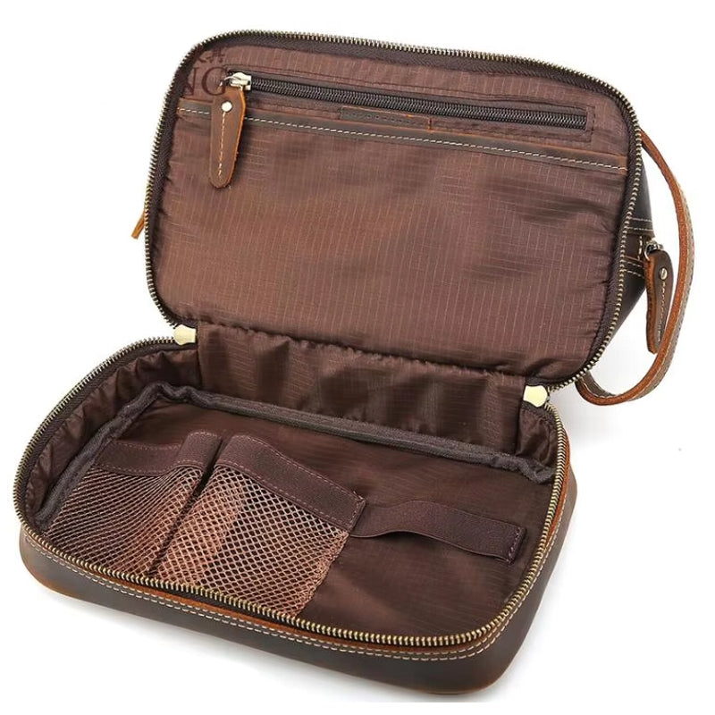 Premium Unisex Genuine Leather Clutch Bag Bag - Tophatter Daily Deals
