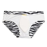 Men's Swim Briefs Zebra Printed Swimwear with Pad gifts Swimsuit - Tophatter Daily Deals