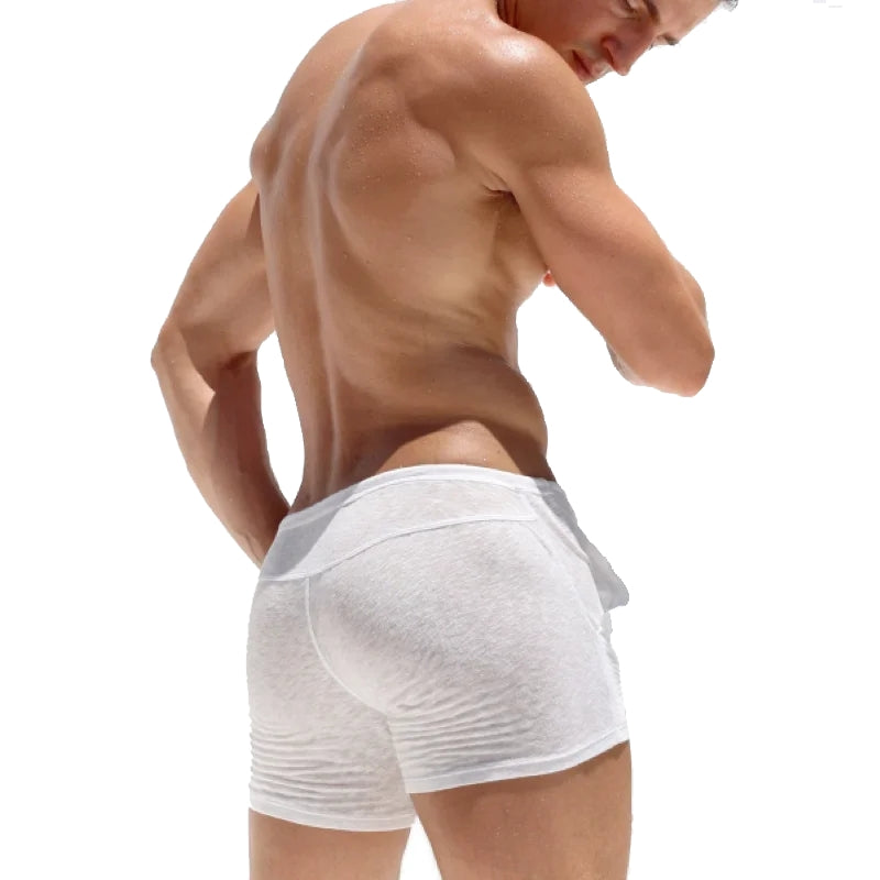 Men Light Bamboo Knitted Home Shorts Men Briefs - Tophatter Daily Deals