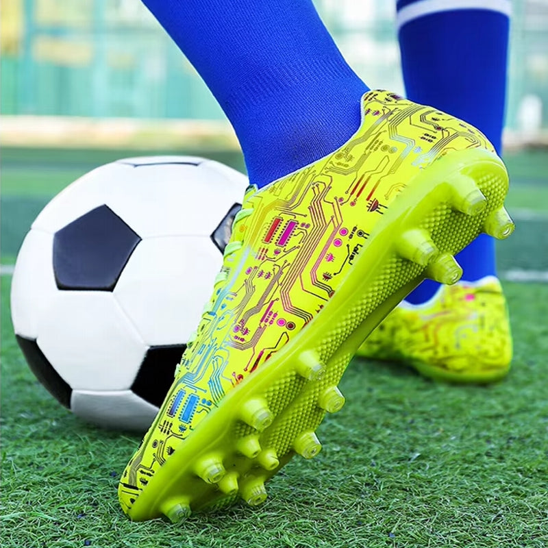 Unisex Ankle Football Boots Cleats Grass Training Soccer Shoes - Tophatter Daily Deals