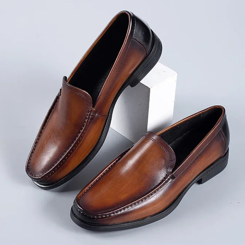 Summer Genuine Leather Oxford Dress Loafers Men Dresses Shoes - Tophatter Daily Deals