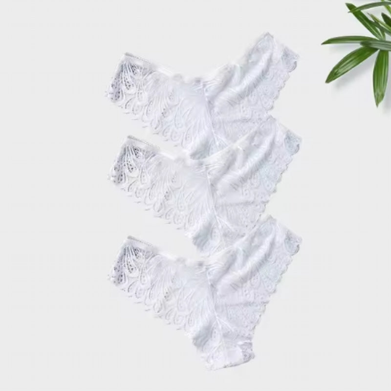 Sexy Panties 3PCS Lot White BRAS & BRIEFS - Tophatter Daily Deals