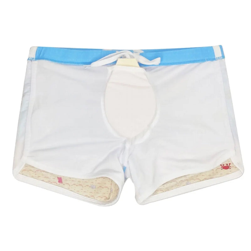 Swimwear Blue Printed Trunk Men Sexy Boxer Shorts Swimsuit - Tophatter Daily Deals