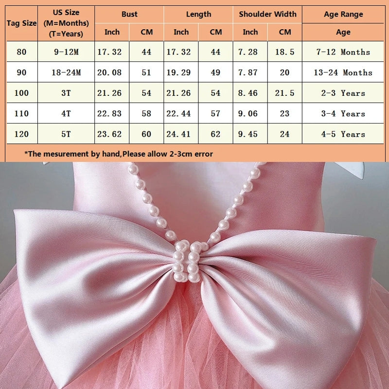 Toddler Girls 1-5 st Birthday Clothes Backless Bow kids clothing - Tophatter Daily Deals
