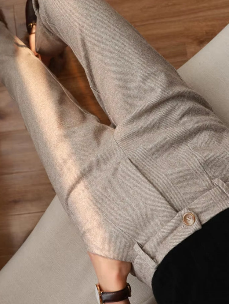 Women Harem Pencil Woolen Pants Jumpsuits & Pants - Tophatter Daily Deals