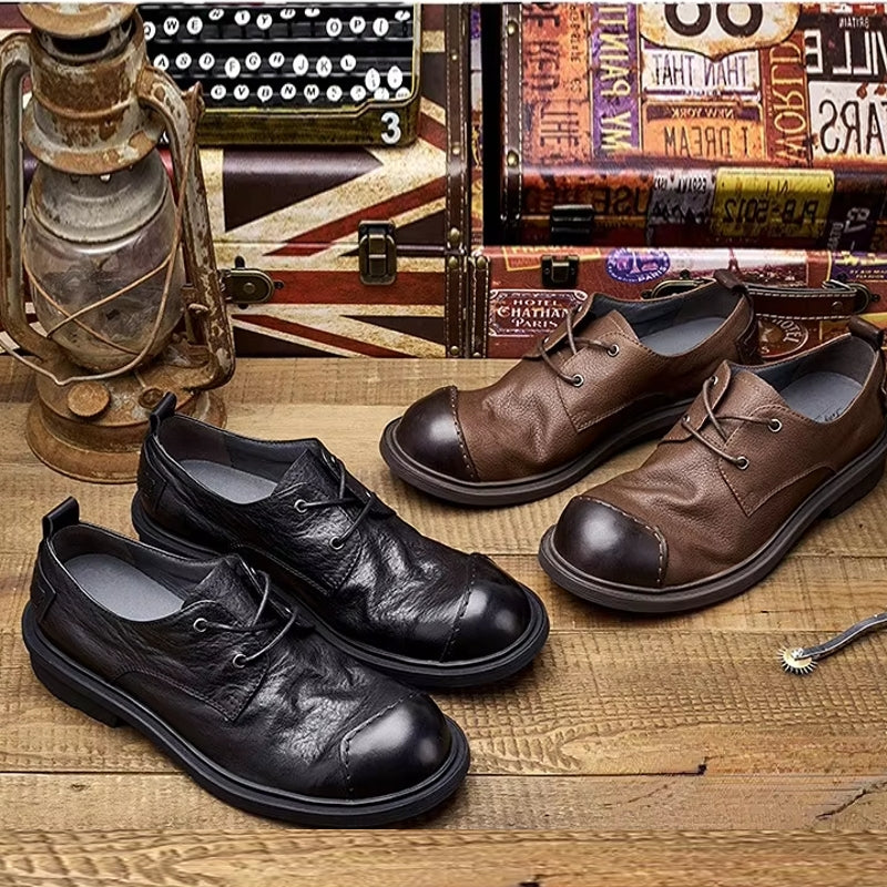 Genuine Cow Leather Men Dress Shoes Men Dresses Shoes - Tophatter Daily Deals