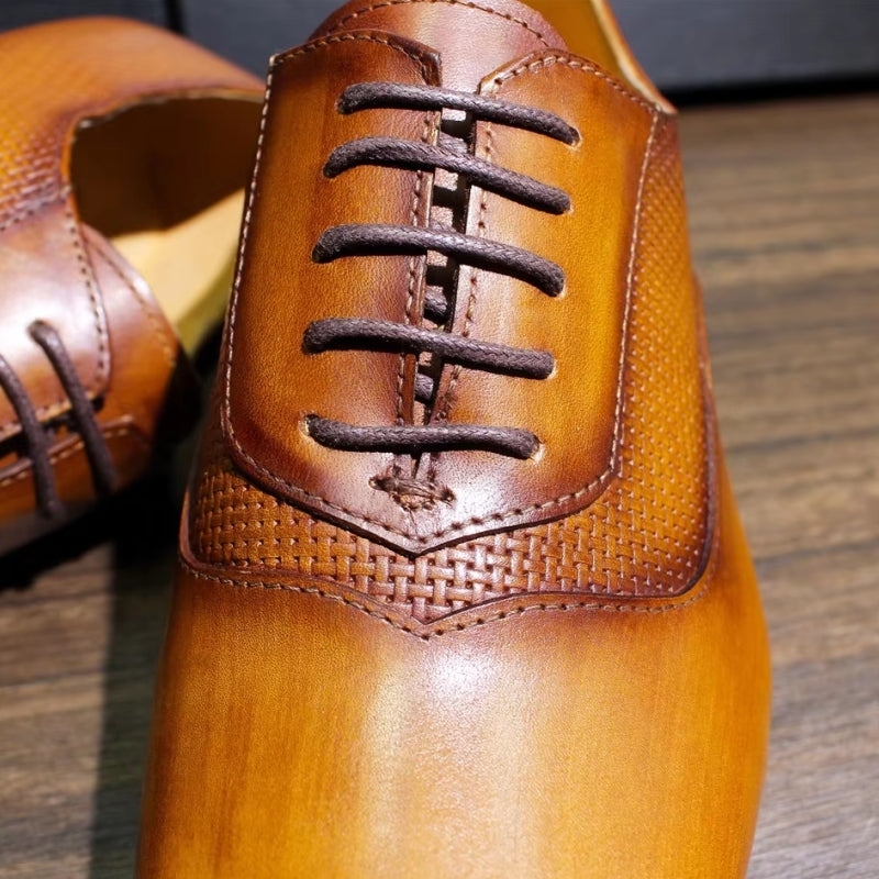 Classic Men's Pointed Toe Oxford Shoes Men Dresses Shoes - Tophatter Daily Deals