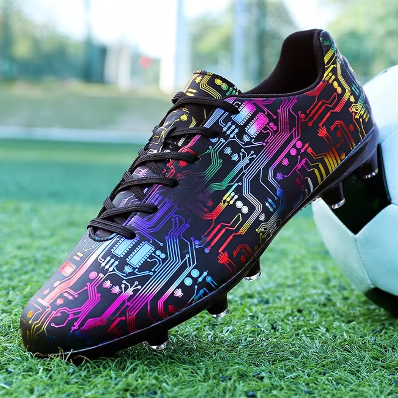 Unisex Ankle Football Boots Cleats Grass Training Soccer Shoes - Tophatter Daily Deals