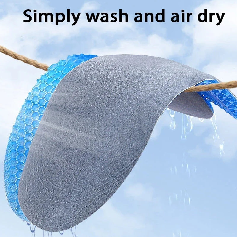 Silicone Shoes Insoles Honeycomb Soft shock absorption Shoe Accessories - Tophatter Daily Deals
