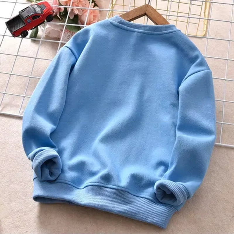 Kids Cotton Tops Embossed Bear Sweatshirt Pullover kids clothing - Tophatter Daily Deals