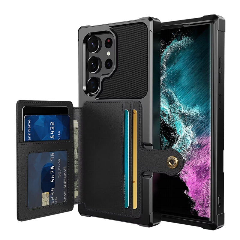 For Galaxy S25 S24 S23 Ultra S25 Plus Credit Card Case Cover Samsung Cases - Tophatter Daily Deals