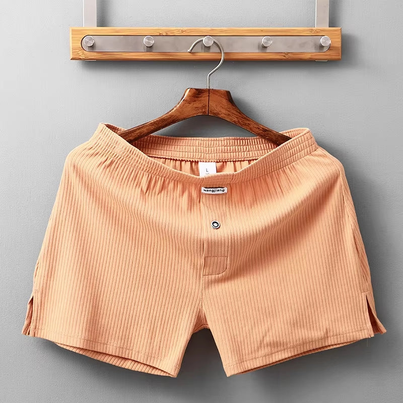 Stretch Cotton Underwear Men Boxer Shorts Orange Men Briefs - Tophatter Daily Deals