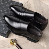 Formal Leather 6CM Elevator Shoes 44 6cm Men Dresses Shoes - Tophatter Daily Deals