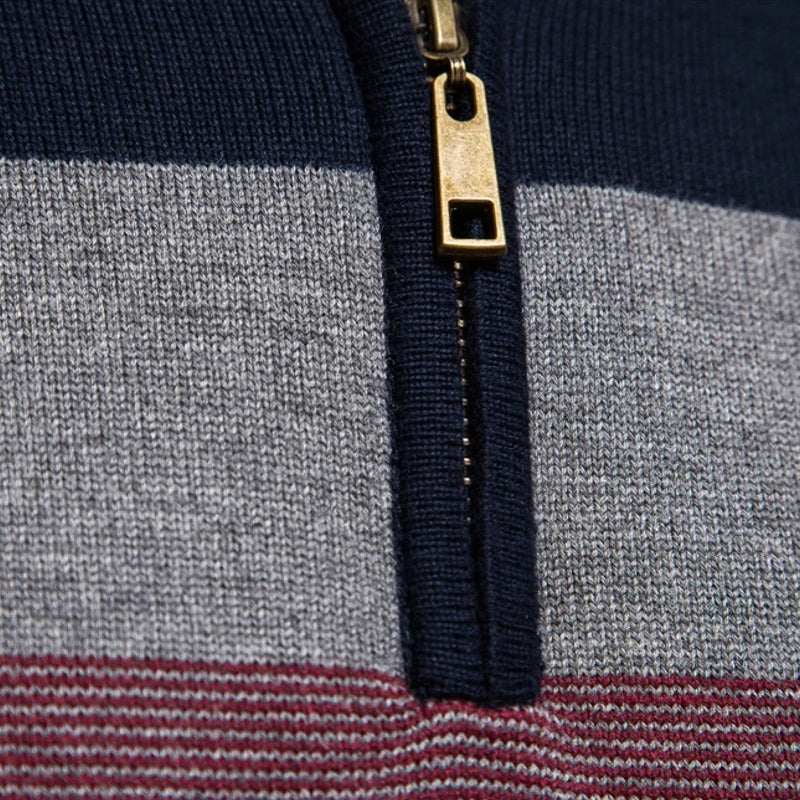 Casual Zipper Mock Neck Sweater for Men Men's Clothing - Tophatter Daily Deals