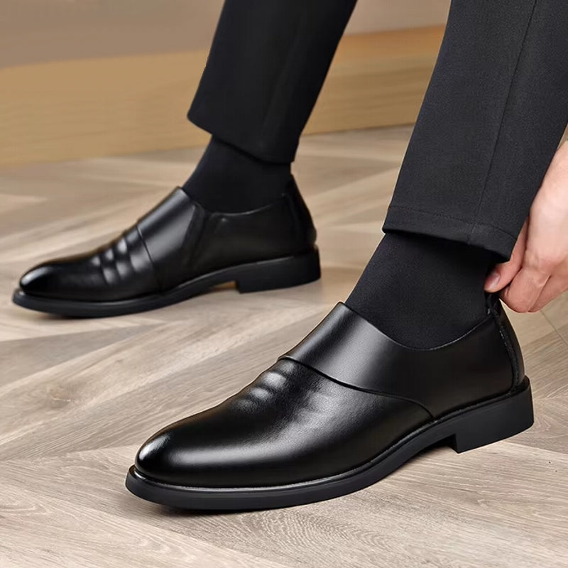 Formal Leather 6CM Elevator Shoes Men Dresses Shoes - Tophatter Daily Deals