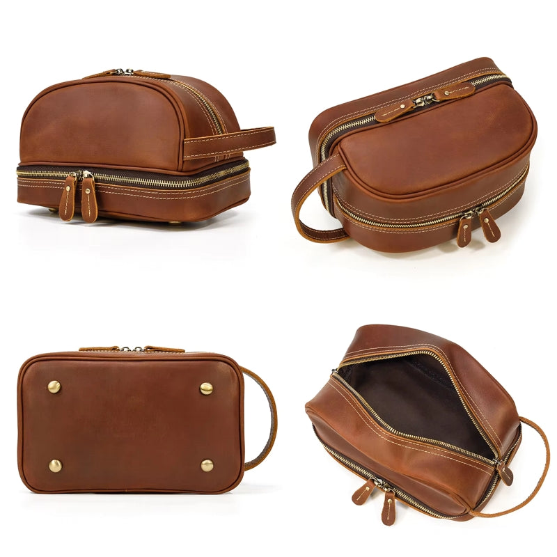 Premium Unisex Genuine Leather Clutch Bag Bag - Tophatter Daily Deals